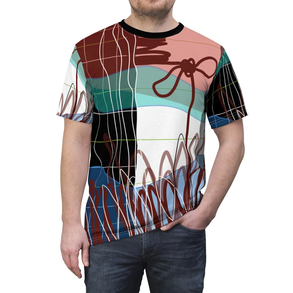 T-shirt Abstract multicolored pop art style