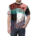 T-shirt Abstract multicolored pop art style