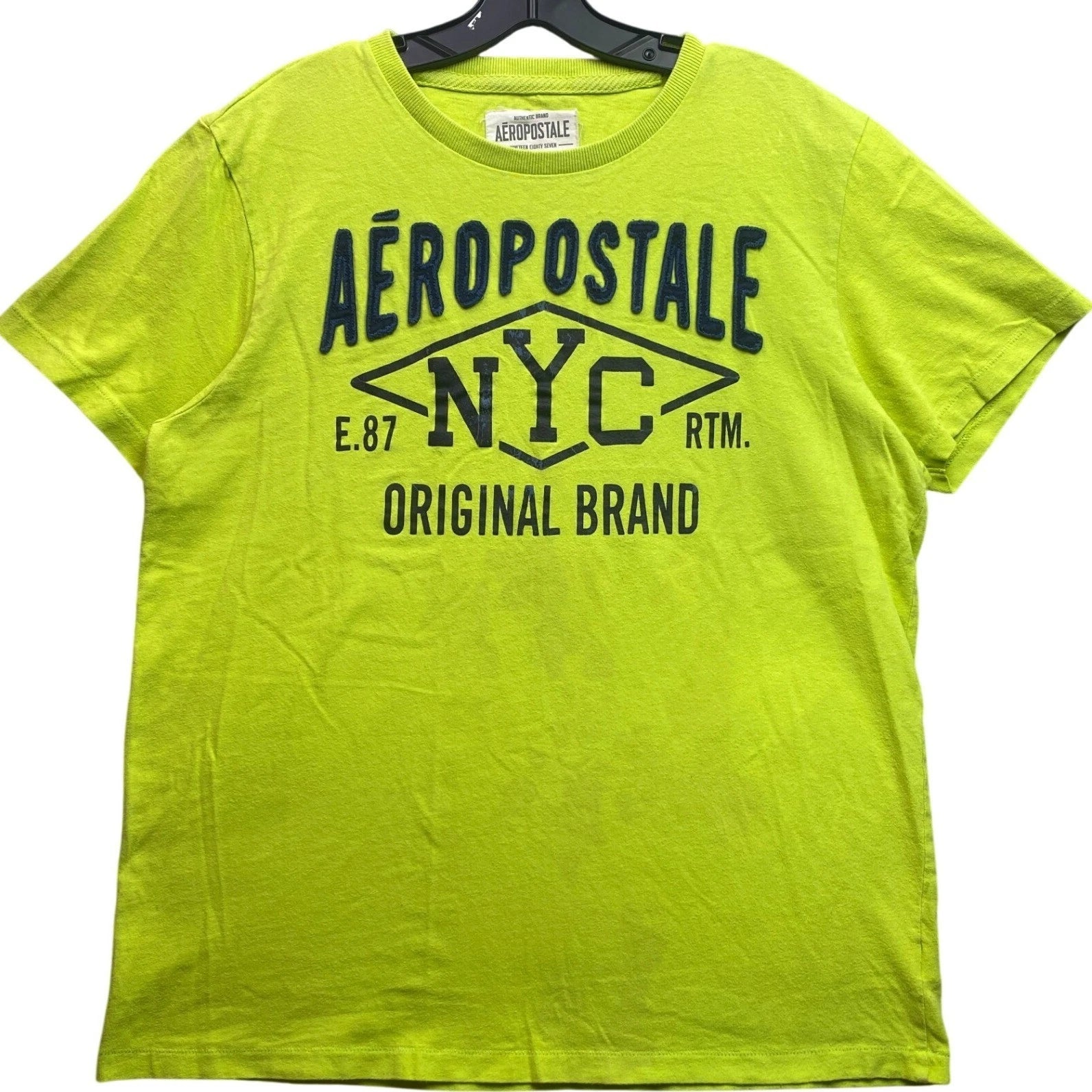Aeropostale Shirt Mens Large Spellout Grunge Preppy Academia Everyday Streetwear