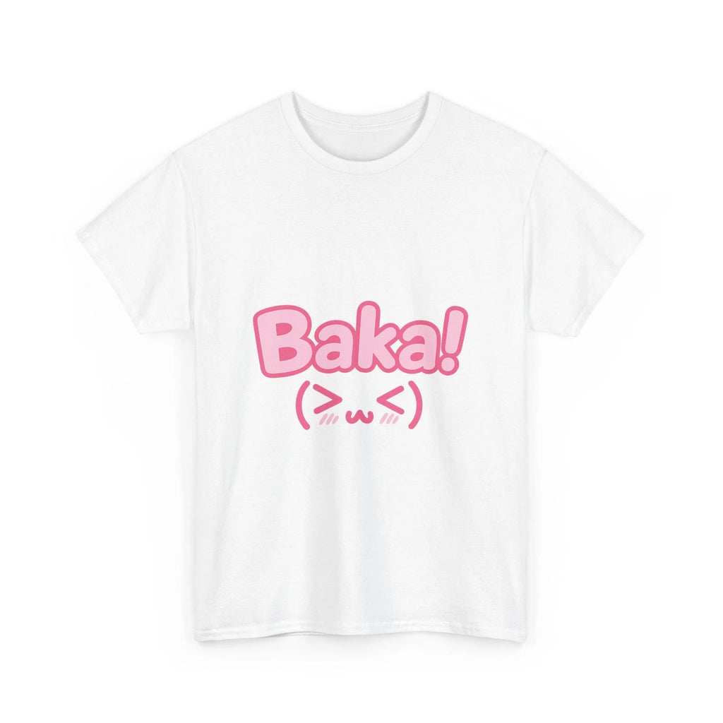 Cute Tsundere Baka! emoji pictograph T-Shirt – Kawaii Pink Otaku Style