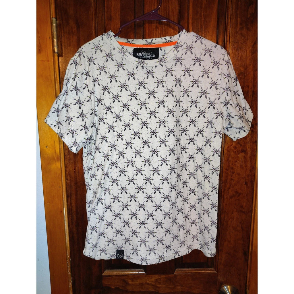 Brooklyn Standard Mens Graphic T Shirt Arrow Pattern Short Sleeve Tee Size M