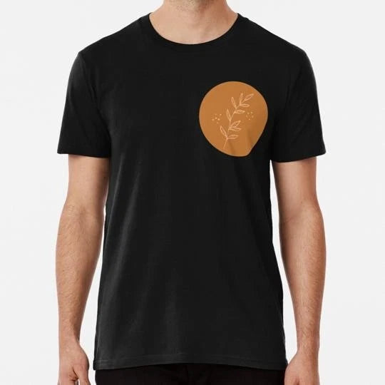 Branch With Leaves Boho Hand Draw Illustration S to 5XL Made in the USA T-Shirt