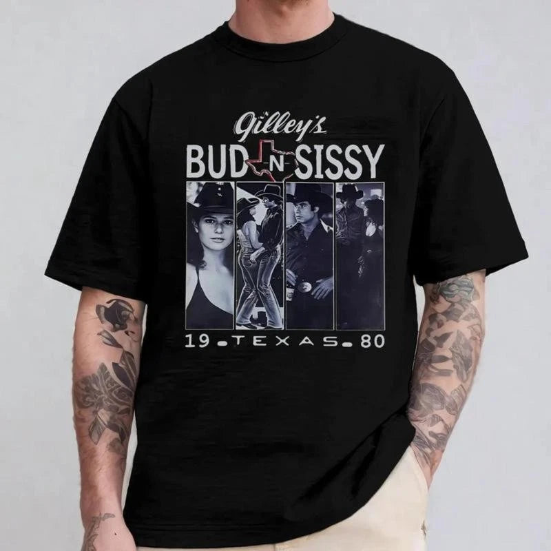 Vintage Urban Cowboy T Shirt Featuring Gilleys Bud and Sissy 1980 Texas Graphic