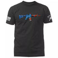 AR-15 US Flag 2nd Amendment Constitution Gun Patriot Patriotic T-shirt