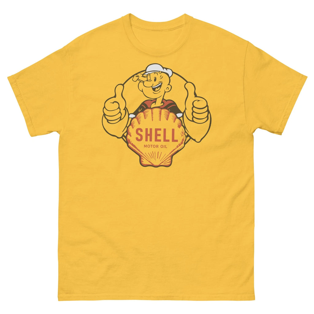 Shell Motor Oil Gas 1930s Design Graphic T Shirt Unisex classic tee