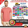 Gildan G640 Adult Softstyle T-Shirt Ringspun Cotton Crew Neck Plain T-Shirt