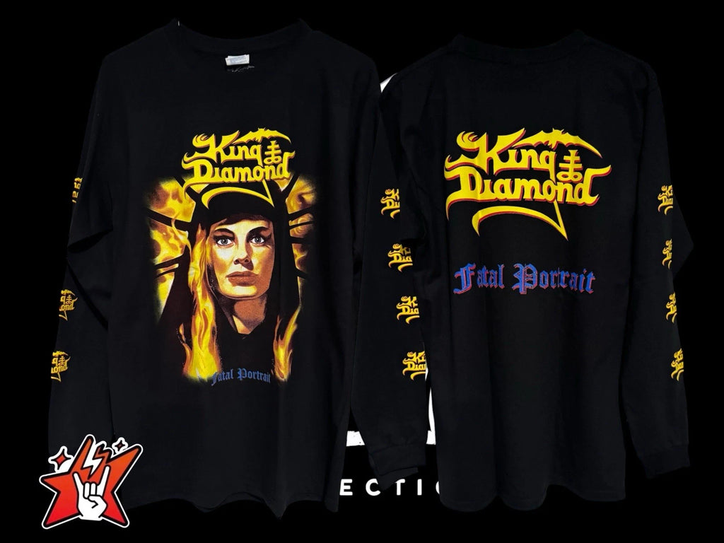 King Diamond T-Shirt New Size Short and Long Sleeve Mercyful Fate Judas Priest