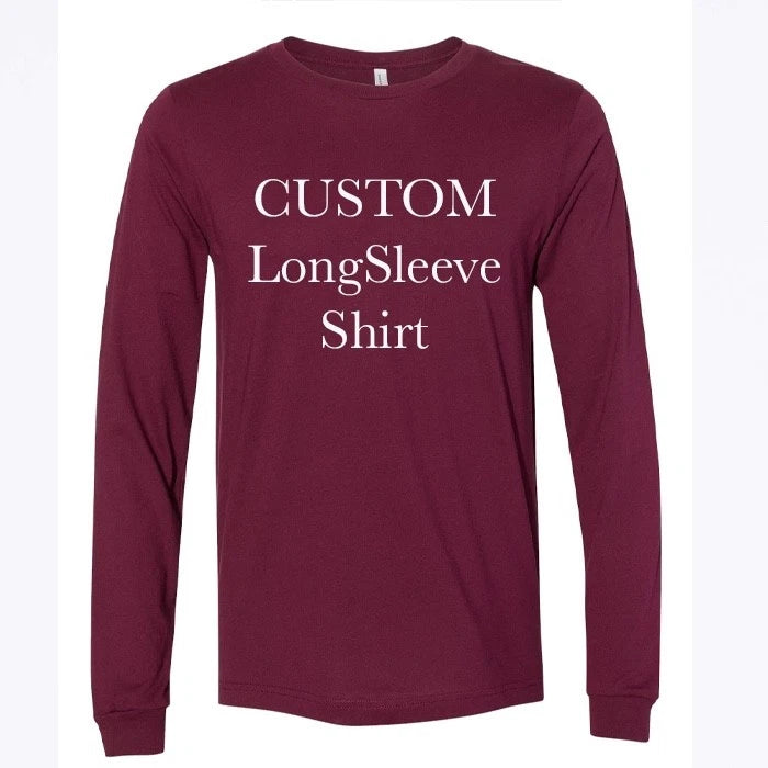 Custom Unisex Long-Sleeve Shirt Your text or design here, Personalized T-shirt