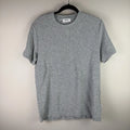 NN07 Men’s Clive T Shirt Medium Gray Waffle Knit Minimalist Scandinavian Tee