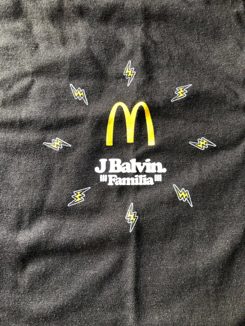 Authentic New McDonald’s X J Balvin Crew 2020 Black Employee T Shirt All Sizes