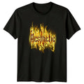 Aesthetic Flaming Text T-Shirt Urban Y2K Style Birthday Gift For Him And Her