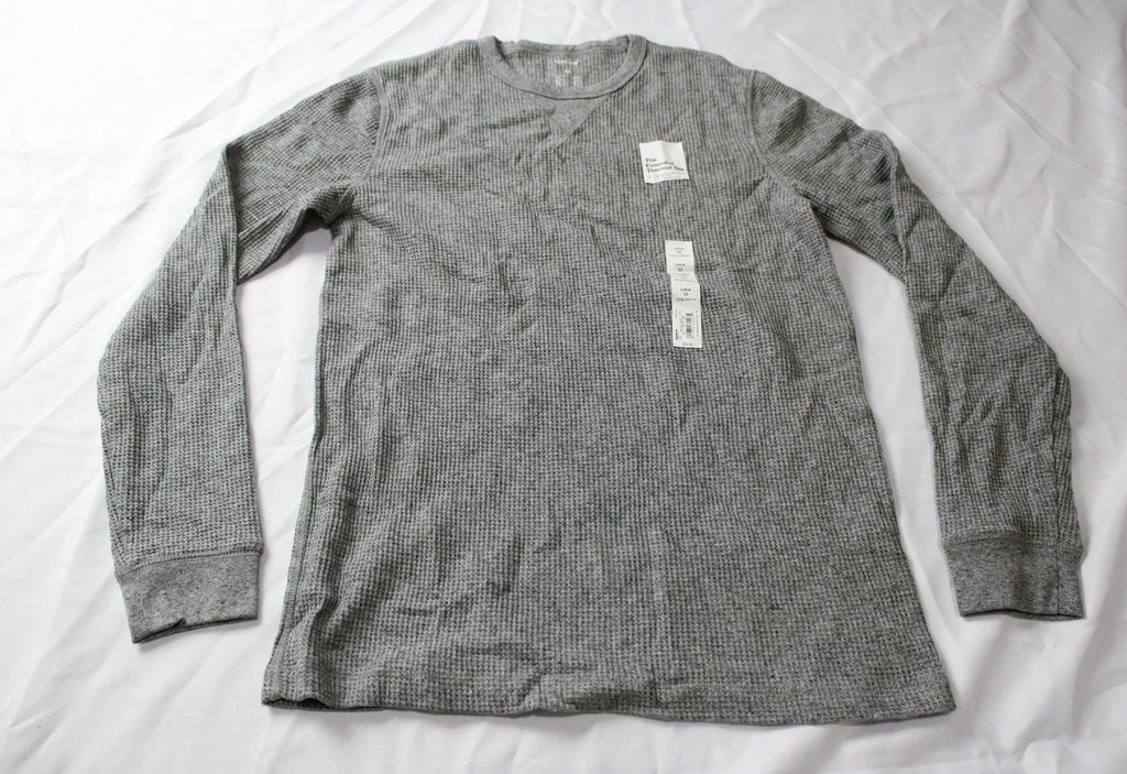 Sonoma Goods For Life The Essential Thermal Tee CN6 Grey Heather Medium NWT