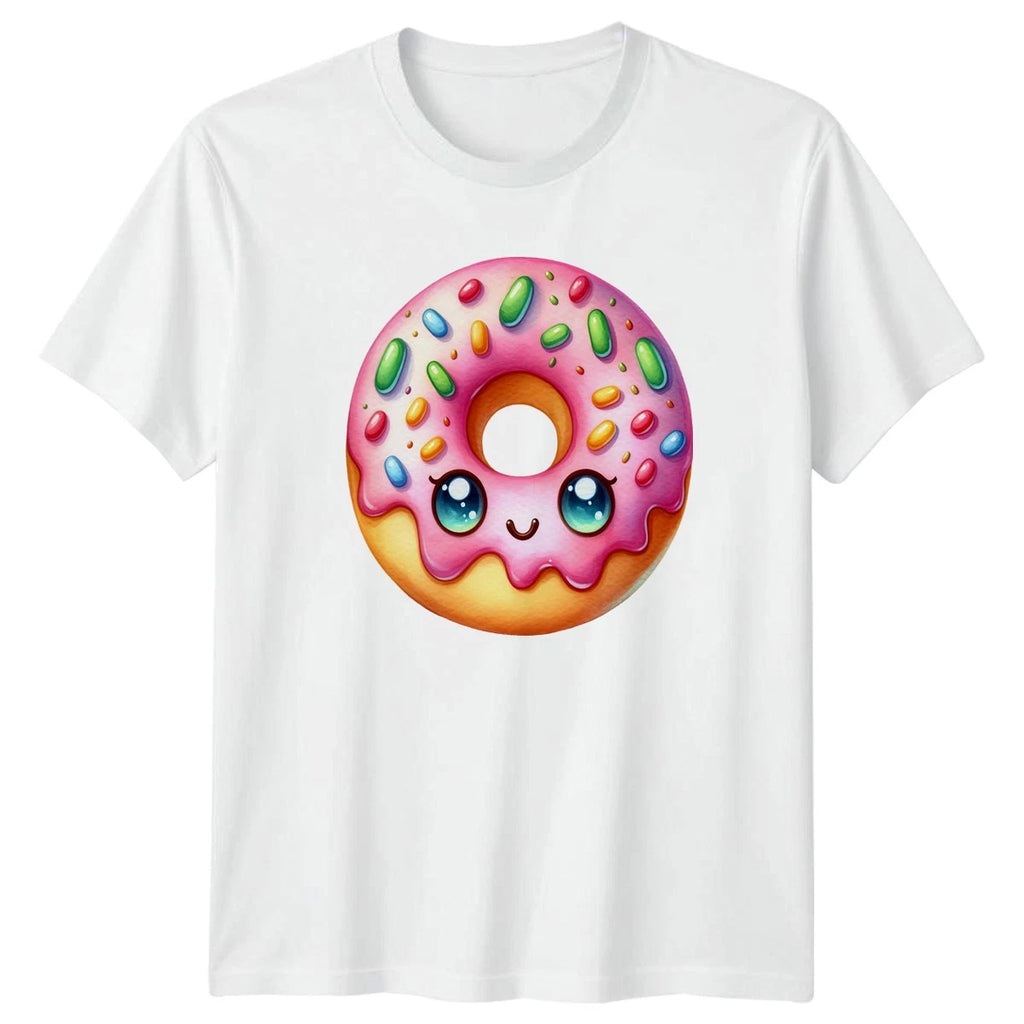 Cute Kawaii Donut Sweet Treat T-Shirt Kawaii Food Desserts Birthday Gift