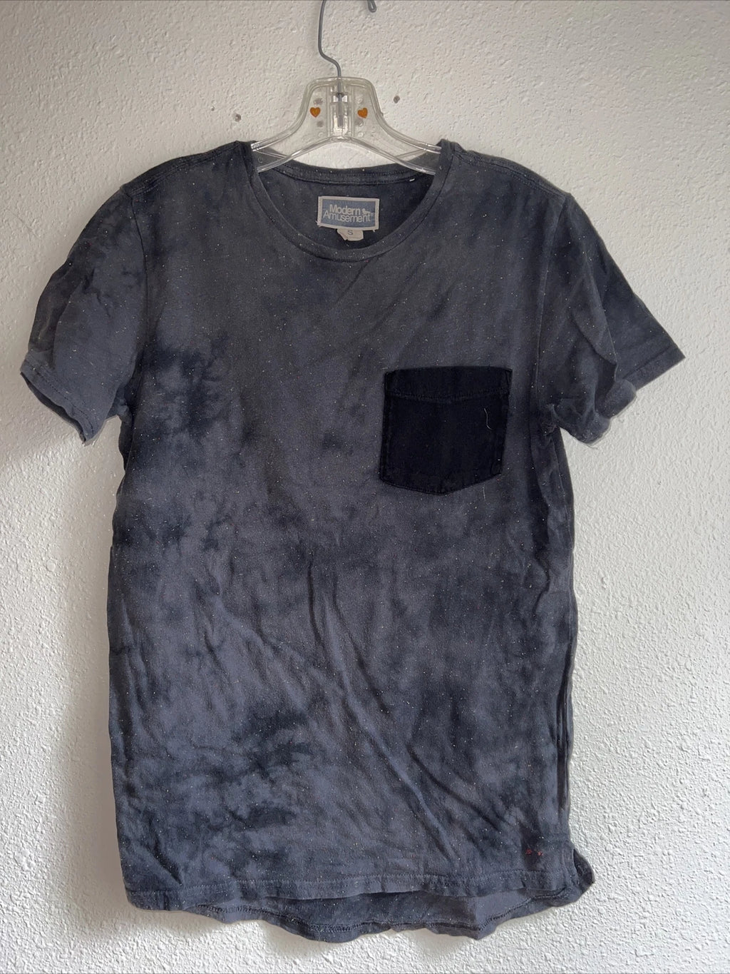 Modern Amusment Mens Shirt Small S Pocket Black Pattern Surf PacSun