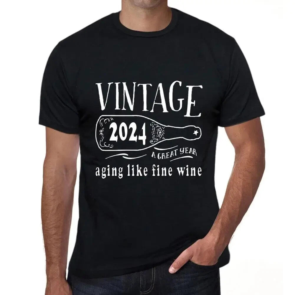 Men's Graphic T-Shirt Aging Like A Fine Wine 2024 Eco-Friendly Limited Edition