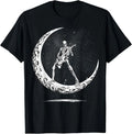 Skeleton Playing Guitar Rock And Roll Band Halloween Men Kid T-Shirt