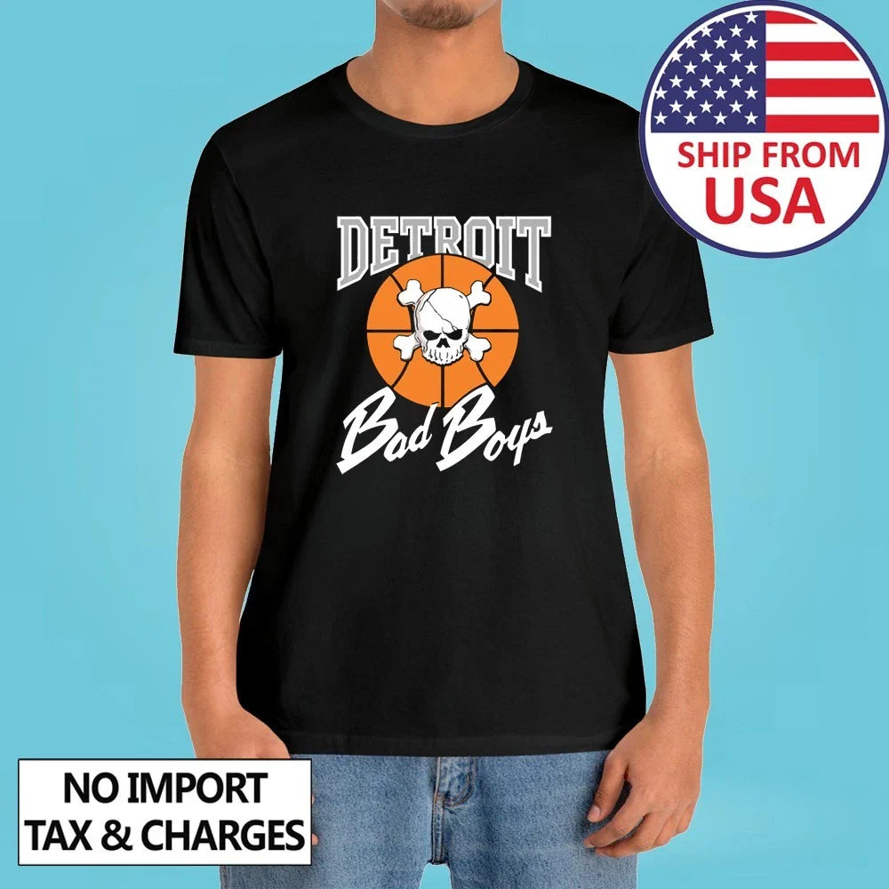 Detroit Bad Boys Men's Black Size S-5XL