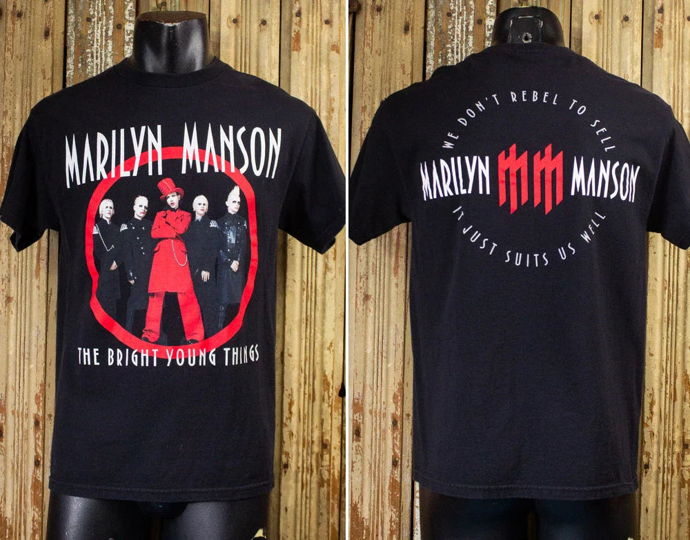 Vintage Marilyn Manson The Bright Young Things Concert T Shirt 2003