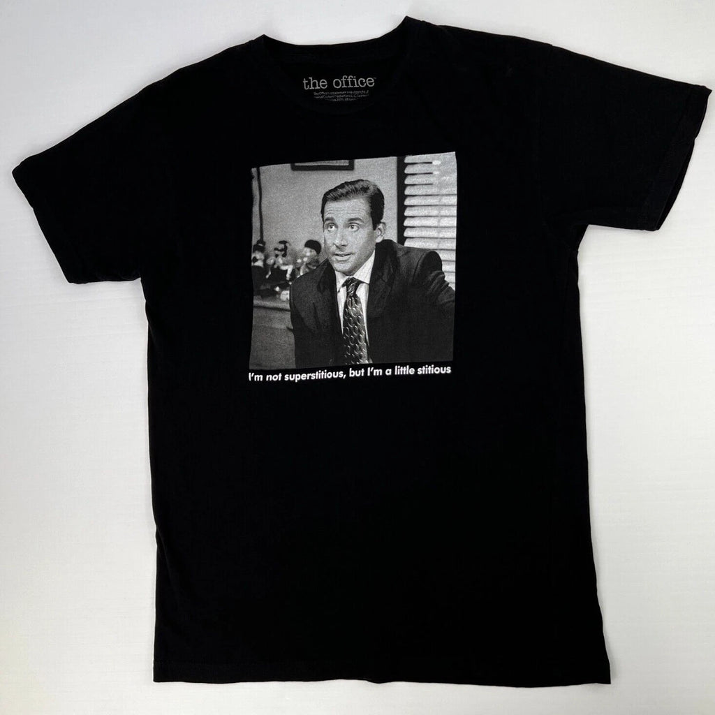 The Office Shirt Men Medium I'm Not Superstitious But A Little Stitious Core No