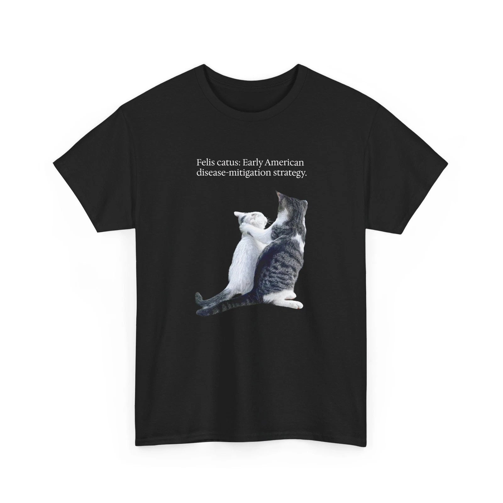 Felis Catus two hugging cats Tee | vintage quarantine quote