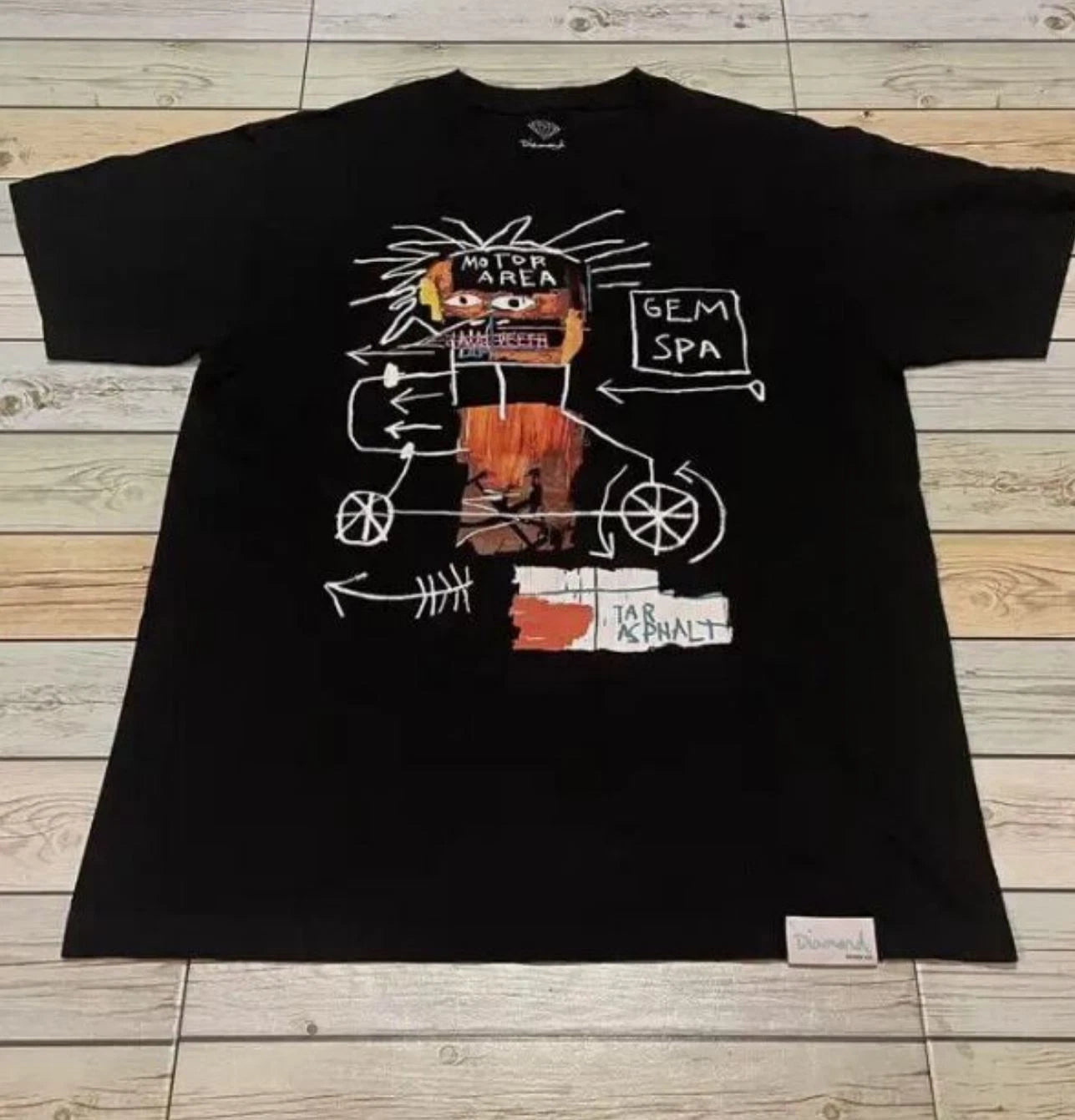 Diamond Supply x Jean_Michel Basquiat Streetwear Art Shirt Men Women