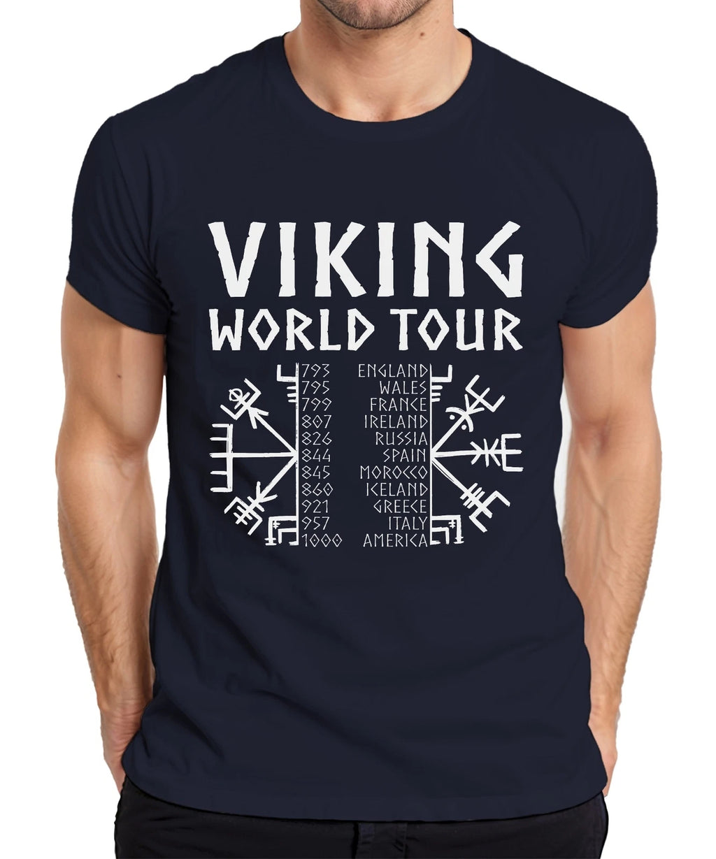 Viking World Tour Viking Runes Norse World Tour Adventure Men's T-Shirt