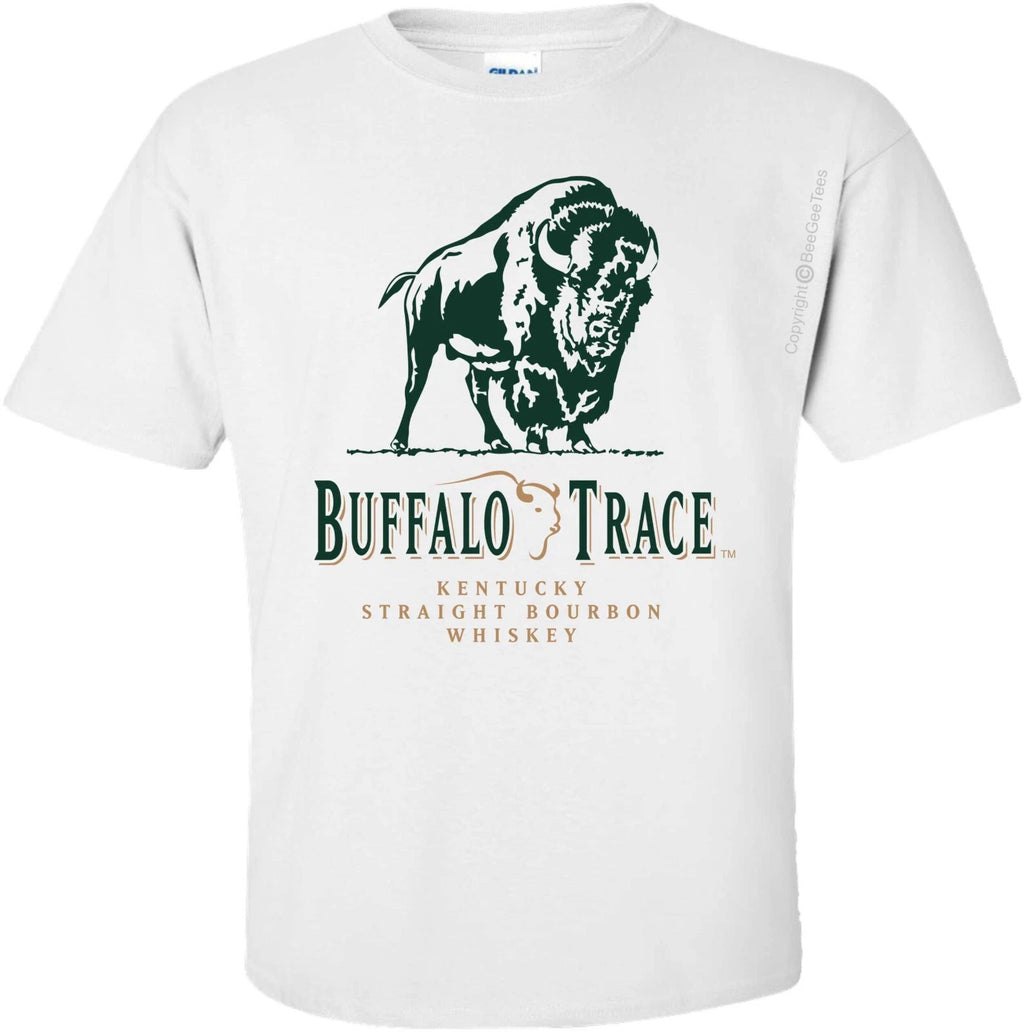 Buffalo Trace Bourbon Whiskey White Unisex T-Shirt Adult Sizes Small - XX Large