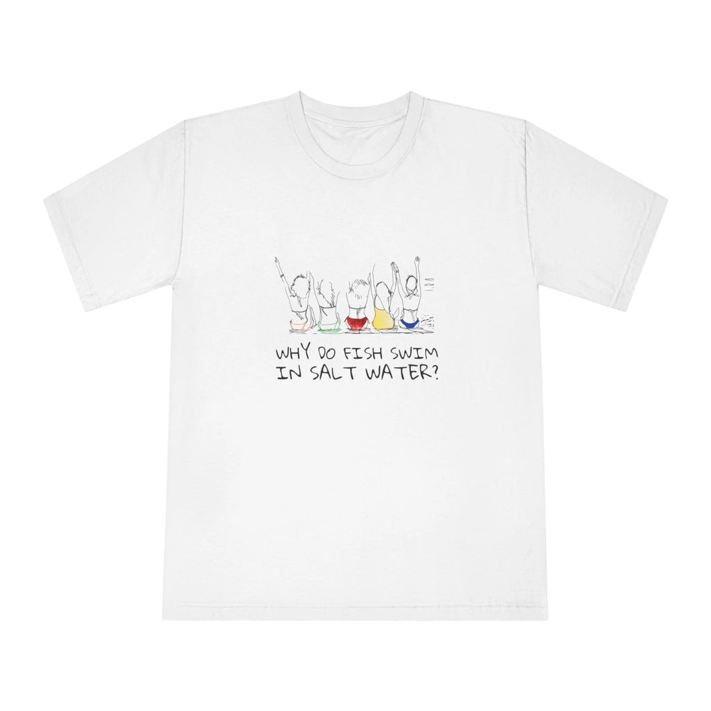 Funny Summer Vibe Sarcastic Fish Joke Quote Handmade Unisex Crewneck T-Shirt