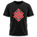 Endless Knot T-Shirt | Buddhist Eternal Symbol Red Graphic Unisex Tee