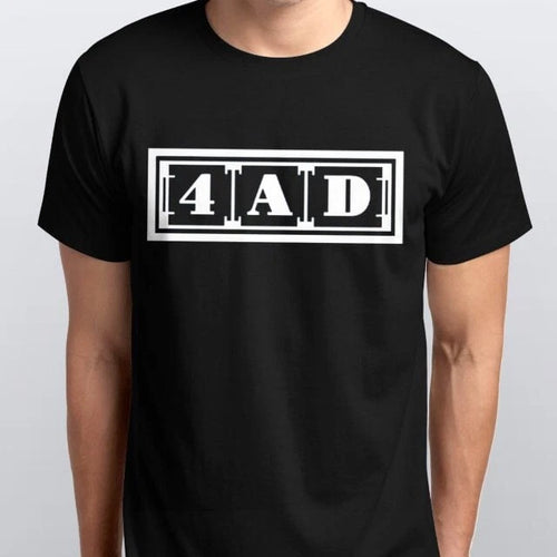 4AD RECORDS new T-SHIRT sizes S M L XL XXL colours black white