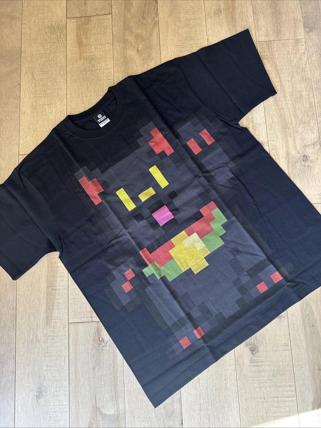 Takashi Murakami Pixel Graphic T-Shirt Black Kaikai Kiki Japan Art Tee Size XL