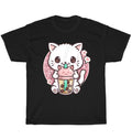 Boba Cat Boba Tea Bubble Tea Kawaii Anime Kitten Kawaii Neko T-Shirt Unisex Gift