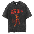 Michael Jackson T-Shirts Washed Cotton Unisex Graphic Print MJ Tees