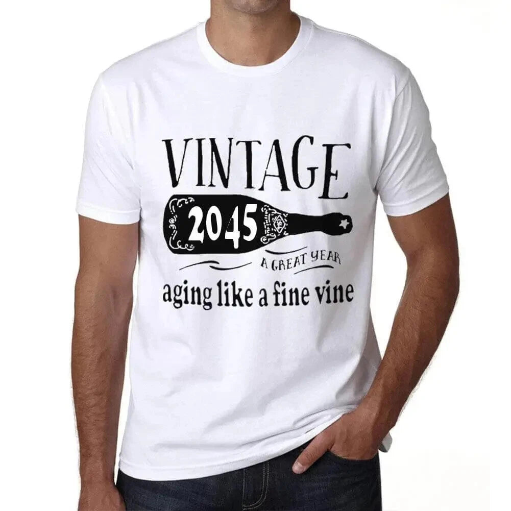 Men's Graphic T-Shirt Aging Like A Fine Wine 2045 Eco-Friendly Limited Edition