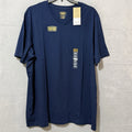 Foundry V-Neck T-Shirt Men's 2XL Navy Blue Quick Dry Easy Care Cotton Blend NWT