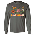 Teacher Flowers Long Sleeve Retro Vintage Aesthetic Shirt