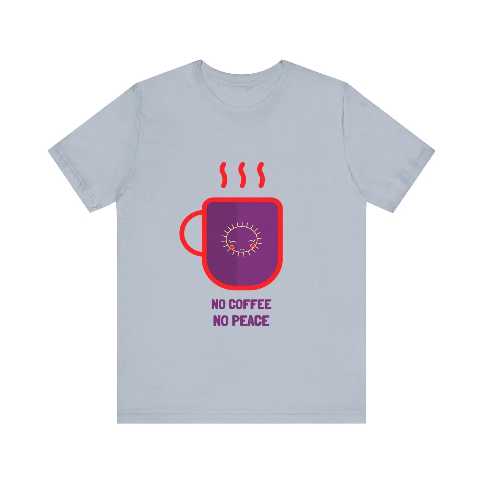 No Coffee No Peace tshirt, Unisex Jersey Short Sleeve Tee