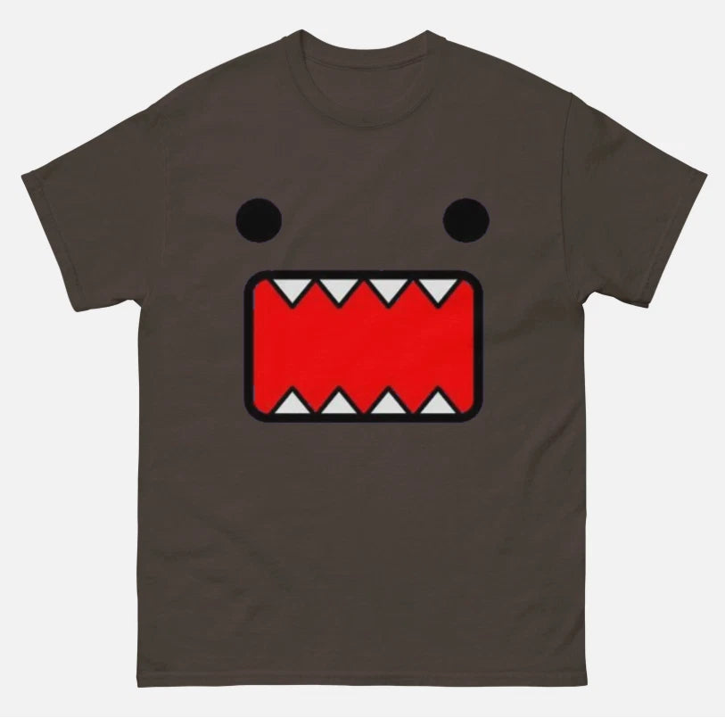 Brown Domo Kun t shirt affliction grunge y2k scene emo hot topic punk tapout