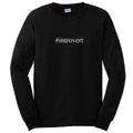 #introvert T-shirt Hashtag Funny Anti-Social Gift Black Long Sleeve Tee Shirt
