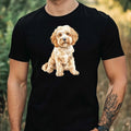 Mens Watercolour Cockapoo Dog Print Cotton T-Shirt Size XS to 5XL