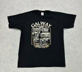Gallway Pubs T-Shirt Mens Medium Black Graphic Ireland Logo Ceol & Craig