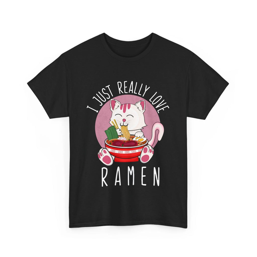 Kawaii Cat Shirt, I Just Really Love Ramen Cats Lovers Women Men Funny Shirt