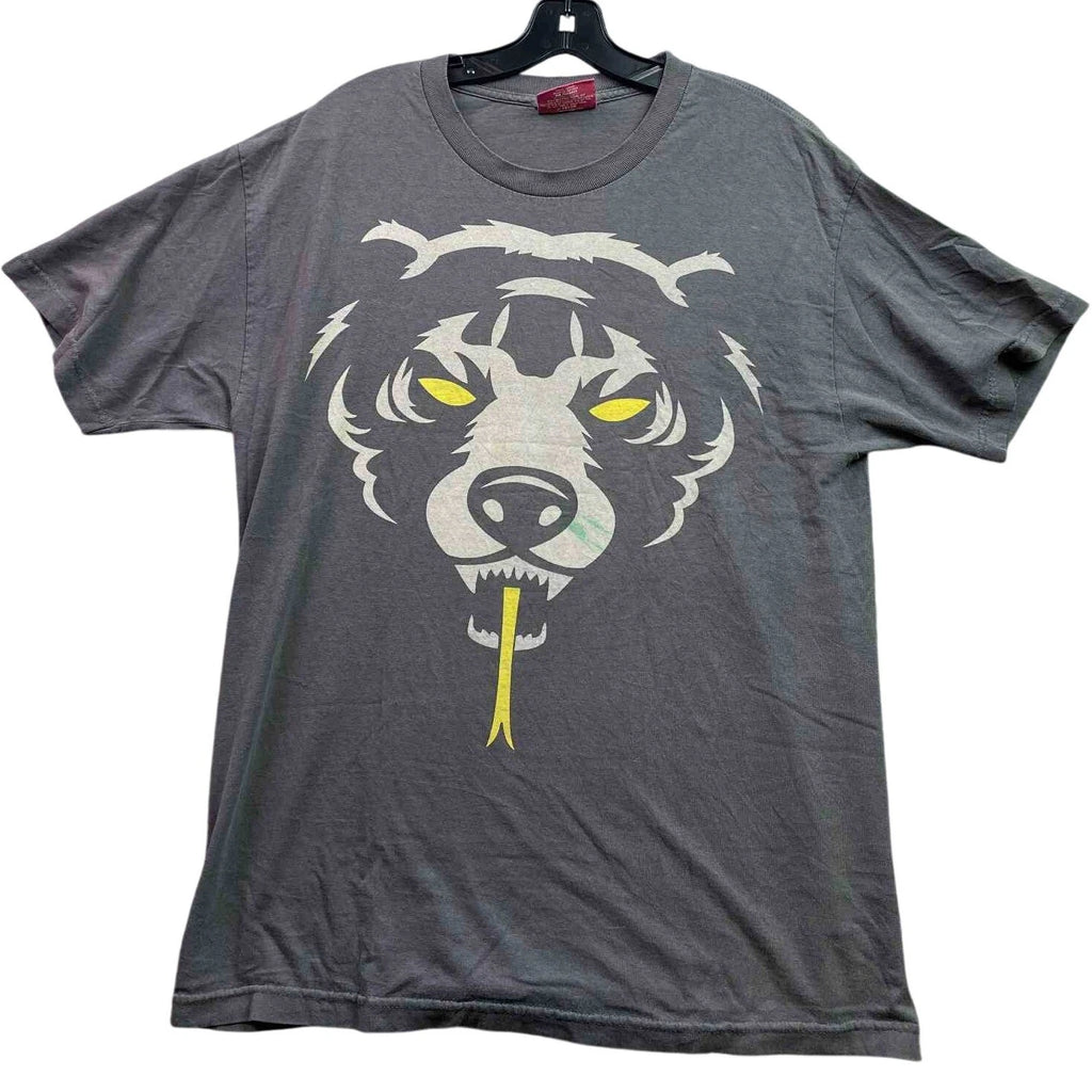 Bear Shirt Mens Large Gray Grunge Everyday Streetwear Academia Skater