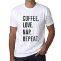 ULTRABASIC men's t-shirt coffee love nap repetition coffee love nap repeat