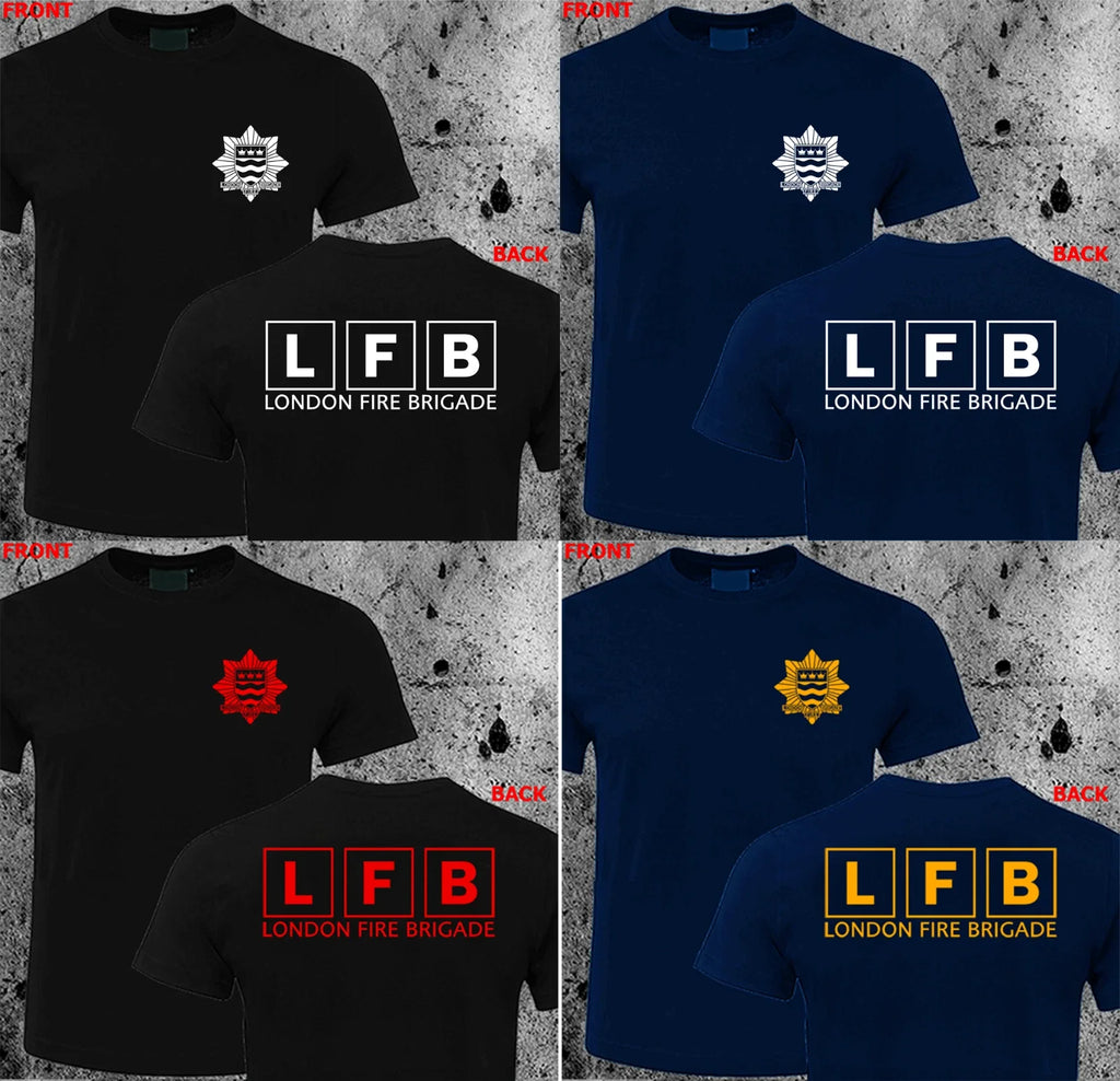 London Fire Brigade LFB UK United Kingdom Firefighter T-shirt