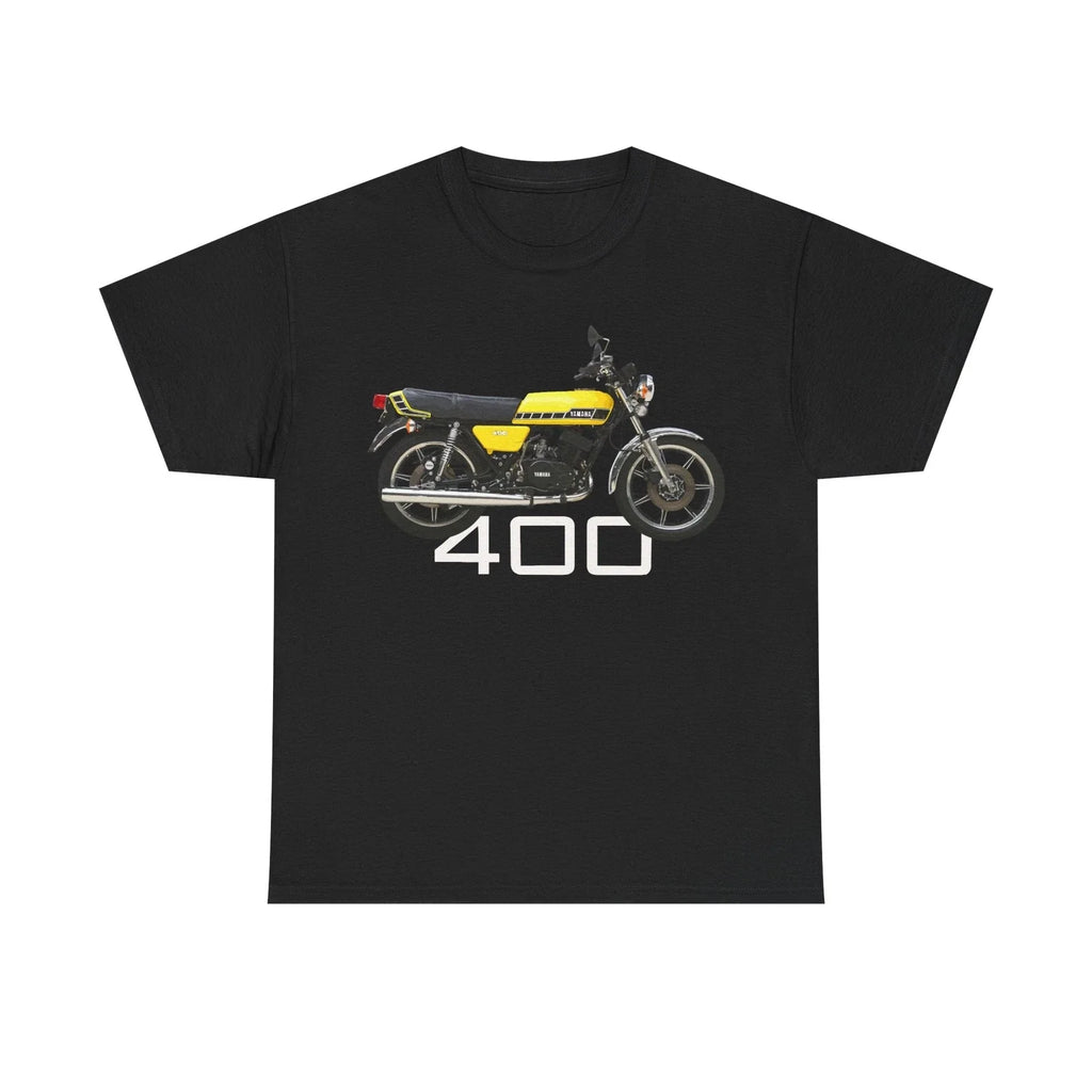 Yamaha RD400 Kenny Roberts Colors Classic Motorcycle T Shirt , Printed in USA