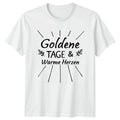 Goldene Tage Warme Herzen T-Shirt German Boho Autumn Gift For Him And Her