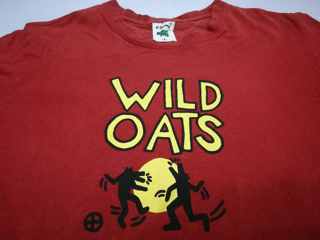 Keith Haring T Shirt S Wild Oats Dog Dancing Full Moon Best Buddies Pop Art