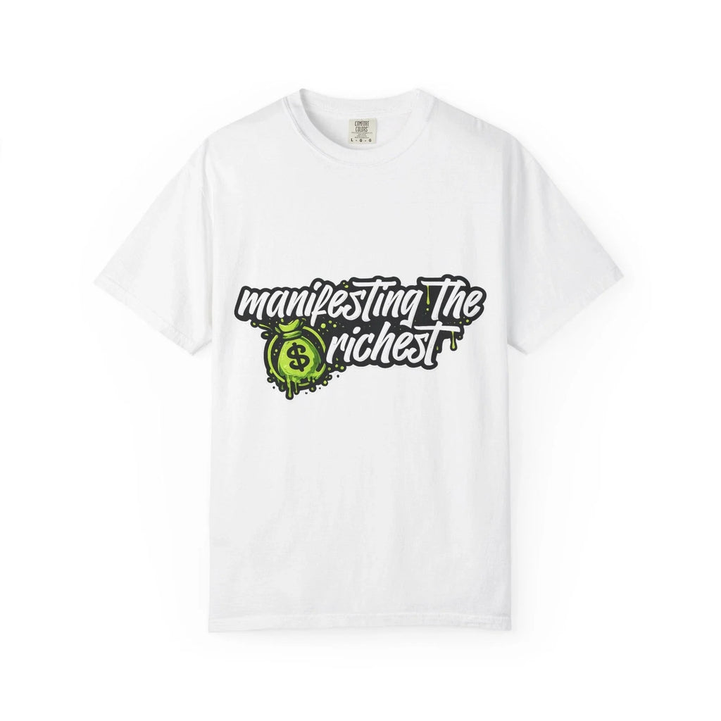 Manifesting The Richest Streetwear T-Shirt Hustle Money Mindset Graphic Tee