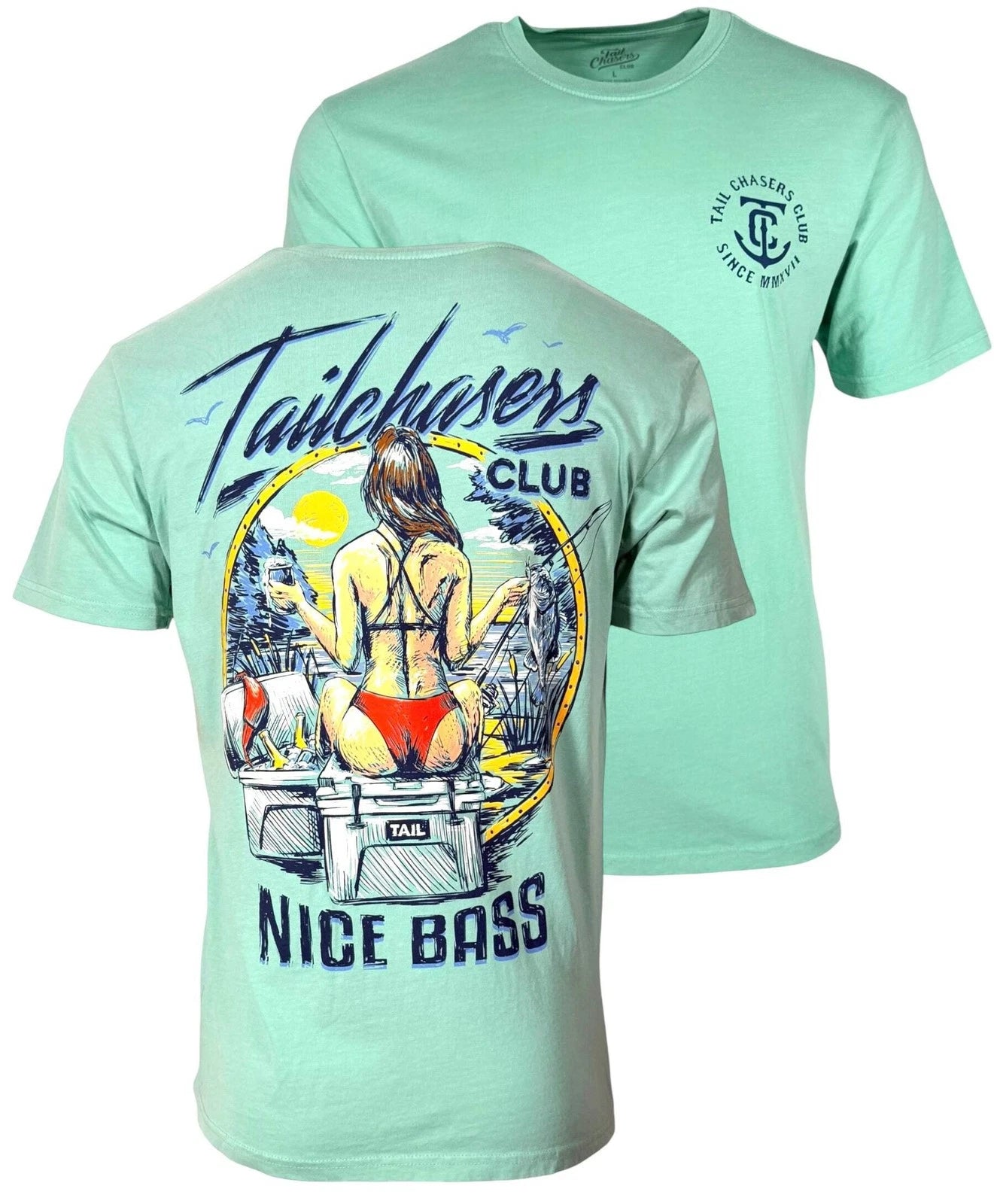 Tail Chasers Club Men’s T-shirt Bass